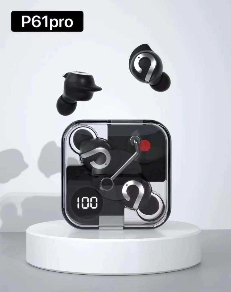 P61 Pro Transparent Noise Reduction True Wireless Earbuds