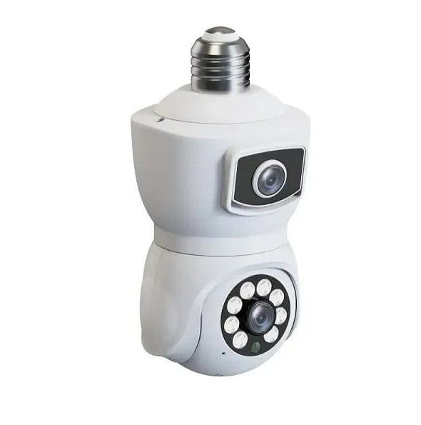 V380 E9 Dual Lens Bulb PTZ IP Camera