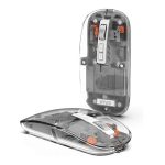 WIWU Crystal Transparent Wireless Mouse 2.4G- Grey Color